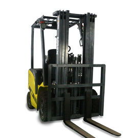 Narrow Aisle Reach Forklift , 3 Wheel Electric Walk Behind Forklift Yellow