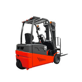 Red Color Three Wheel Electric Forklift AC Motor Power Souce CE Approval For Warehouse