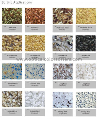 High Efficient Rice Color Sorter Low Power Consumption Long Life Cycle