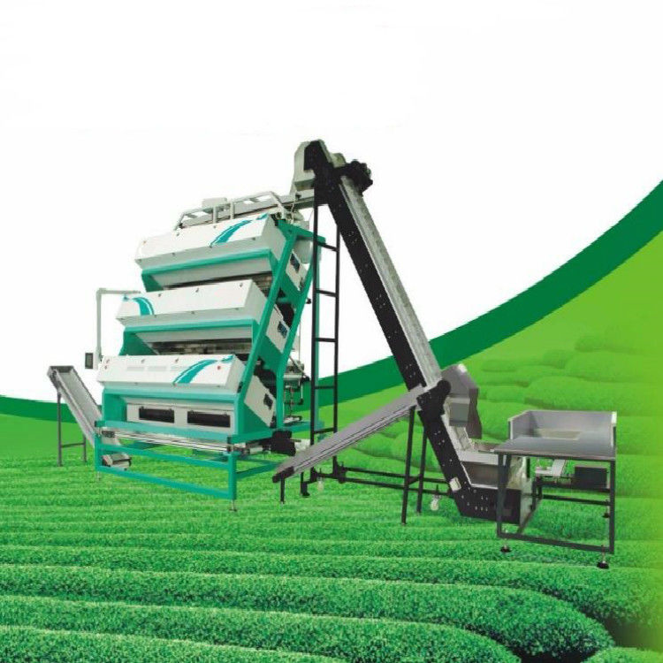 High Capacity Tea Color Sorter , Four Layer CCD Color Sorter Machine